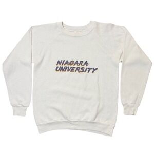 Vintage 70s 80s Belton Niagara University Raglan USA Crewneck Graphic Sweater